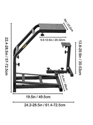 Racing Simulator Self-Career Steering Wheel Stand with Optional Shifter Mount for Xbox PS PlayStation for Logitech G27 G29 Gaming Wheel Stand Wheel Pedals