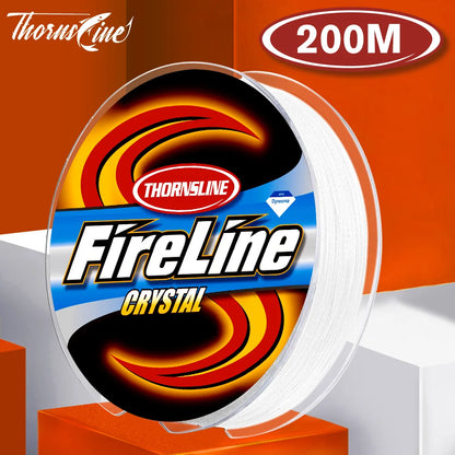 Thornsline Fireline Micro Fused Braid Line Single Strand 100M 200M 300M 500M Smooth Thin Abrasion Resistant Ice Fishing Line