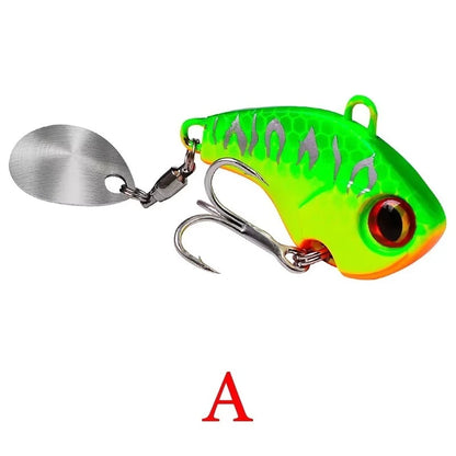 Fishing Lures Wobble Rotating Metal Vib Vibration Bait Winter Fishing 6g 15g 28g Artificial Hard Baits Spinner Spoon Lure