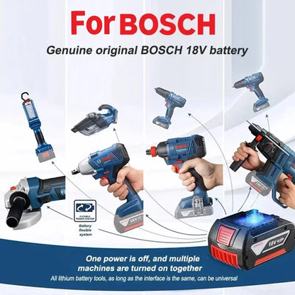 For Bosch 18V 6.0Ah, Professional Lithium Battery, Electric Rechargeable Battery, Bosch BAT609 BAT609G BAT618 BAT618G
