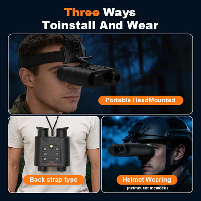 GTMEDIA V6 PRO Infrared 4K Night Vision Binoculars Goggles 8X Digital Zoom 300M Full Darkness Photo&Video Telescope for Hunting
