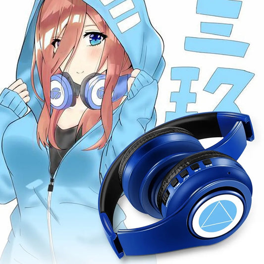 Anime Headset Bluetooth 5.0 – Nakano Sanjiu Genshin Bocchi JJK Cosplay 40mm 20h TF FM CE/FCC/RoHS PC Mobil 18 Varianter