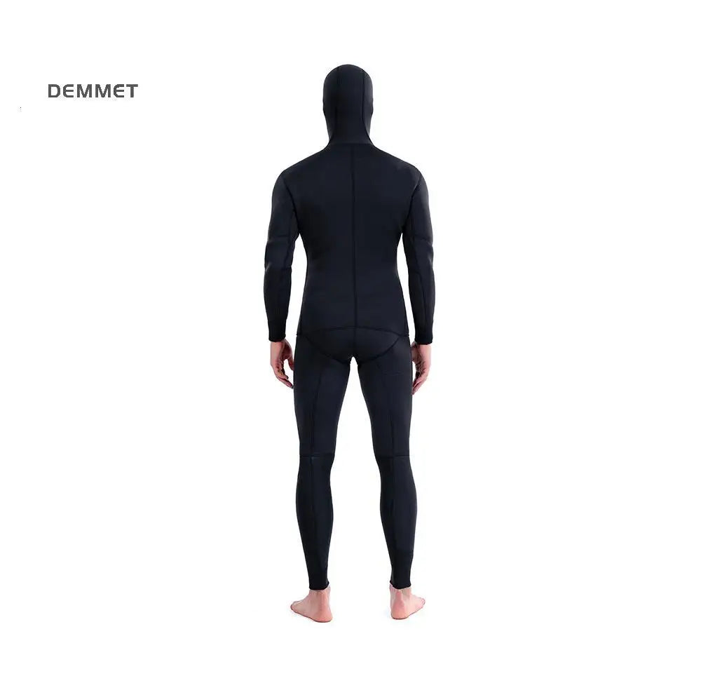 HOT 3mm Camouflage Wetsuit Long Sleeve Fission Neoprene Submersible Diving for Men Keep Warm Tops and Pants 2-pieces Sun Protect