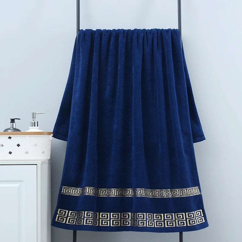 1/5/10pcs Black Cotton Towels Cover 34x74cm/70x140cm Embroidered Hotel Quality Bath Towel for Adults Christmas Gift Face Towels