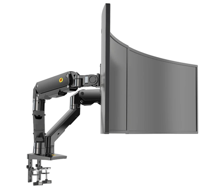 NB G55 Mechanical Spring Arm 27-34 Inch Dual Arc Screen Desktop Monitor Holder 5-16kgs Ultra Wide Monitor Mount with USB Port