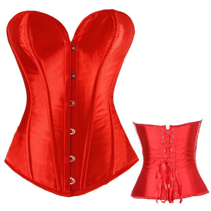 Sexig gotisk korsett shapewear dam steampunk snörning midjeträning