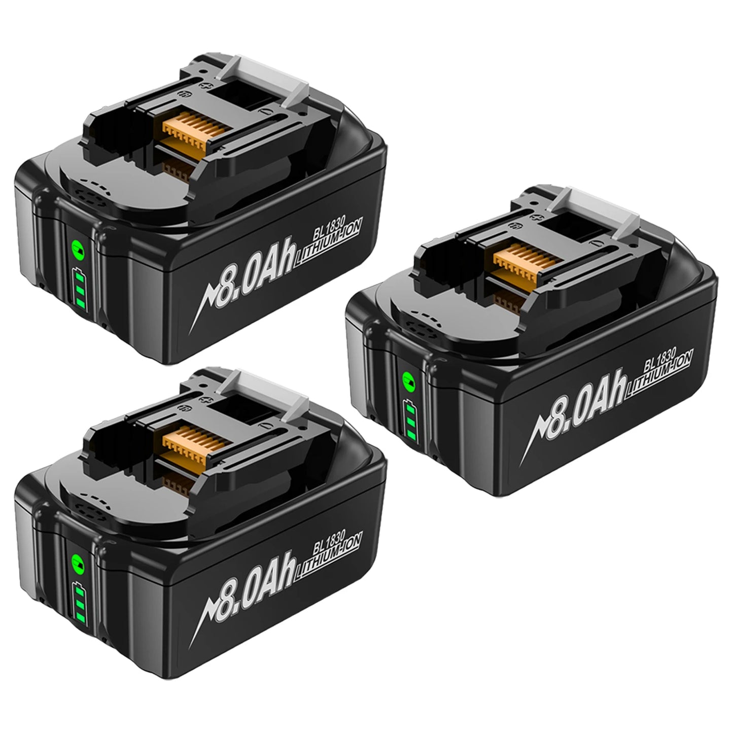 For Makita BL1830 Battery 18V 8000mAh Battery BL1830 BL1815 BL1860 BL1840 Tool Rechargeable Battery With 6A Charger