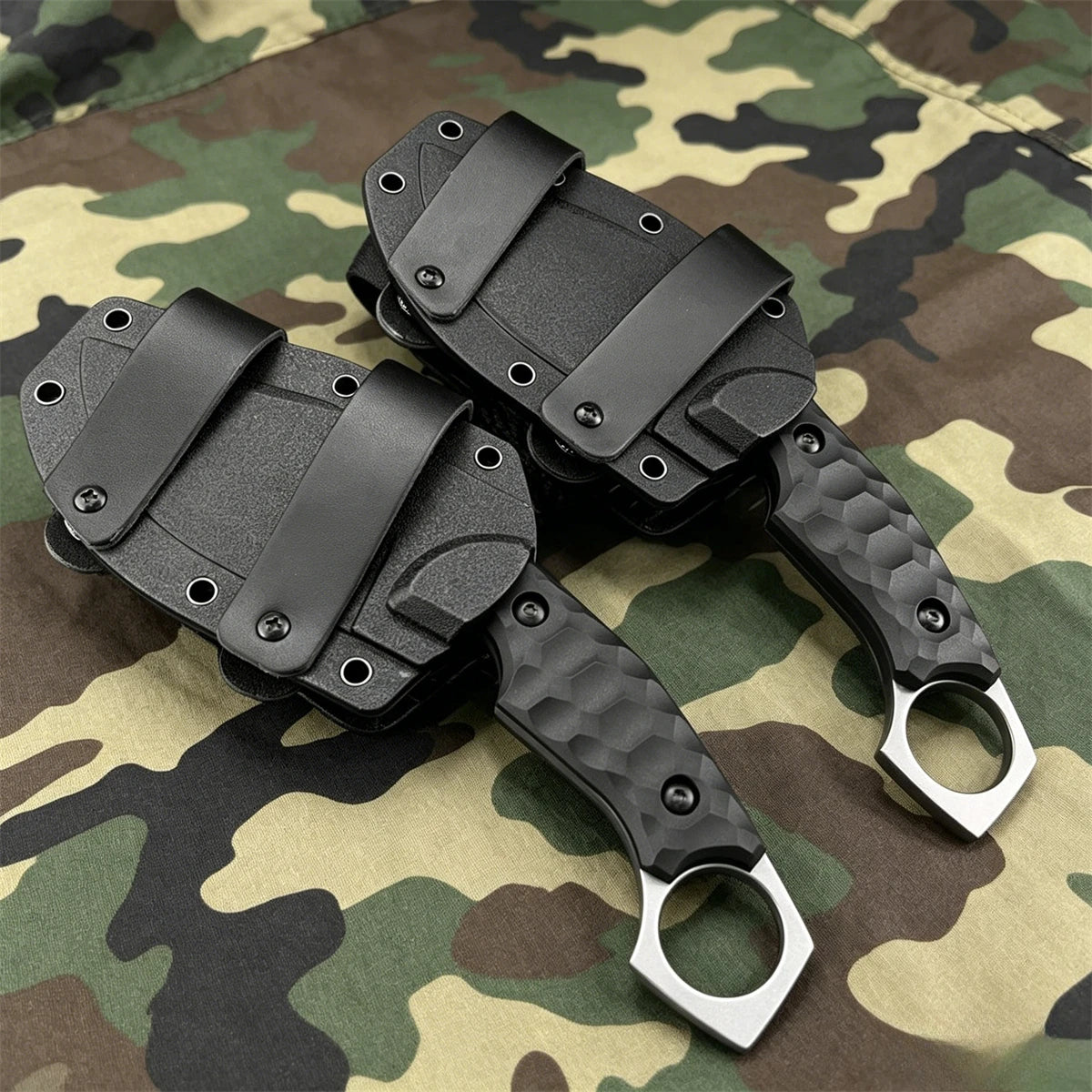 Multi-Purpose Fixed-Blade Knife, 5Cr13MoV Steel Nylon Fiber Handle with Sheath – Great for Jungle Survival and Outdoor Camping