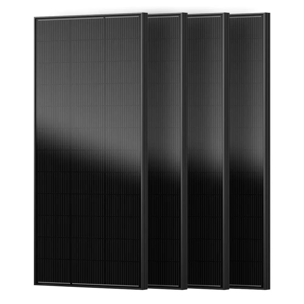 RVPOZWER Rigid Solar Panels 18BB N-Type Mono Cells 24.2% High Efficiency PV Power for Home RV Charge Farm Outdoor Off-Grid Travel Camping High Output 200W/400W/800W