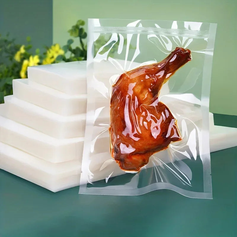 Vakuumpåsar 50-pack – Lufttäta påsar för Mat, Kött & Grönsaker