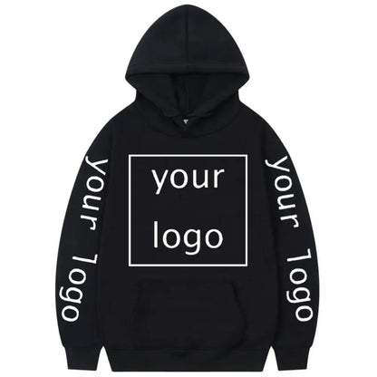 Zip-up Hoodie med Eget Tryck – Fleece, Huva & Dragkedja | S–XXXL