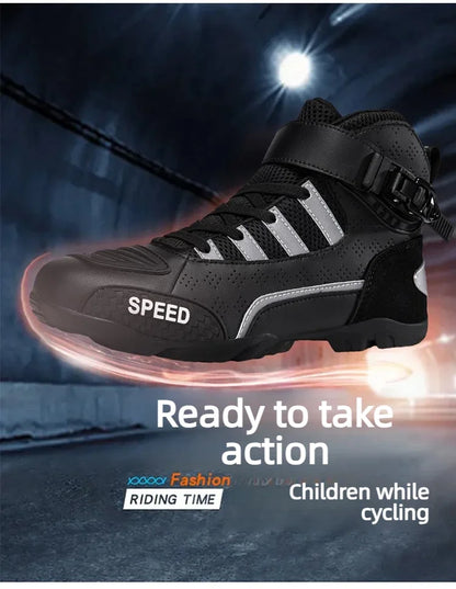 2026 New Leather Motos Breathable Anti Slip Wear-resistant Riders Boots Motorcycle Boots Men Motorbike Racing Ankle Length Shoes