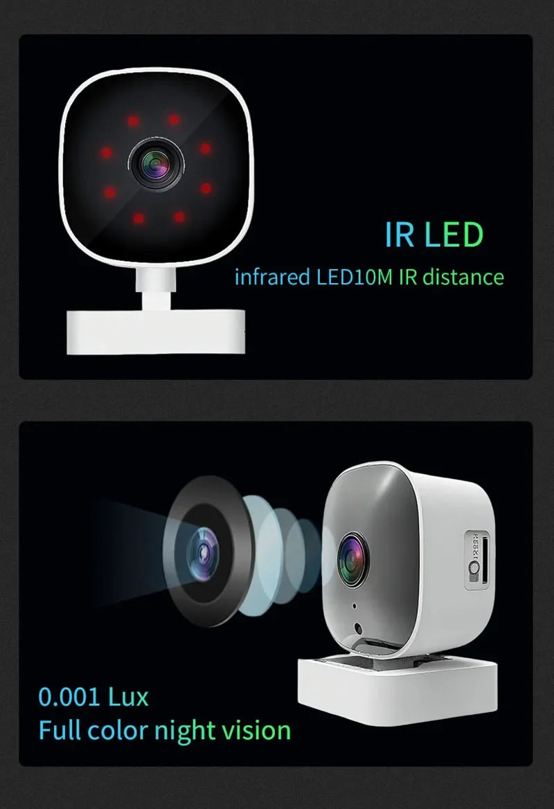 4K WiFi Camera Safety Monitor Mini 1080P HD Camcorders Indoors Night Version Video Intelligent Security Protection Camera