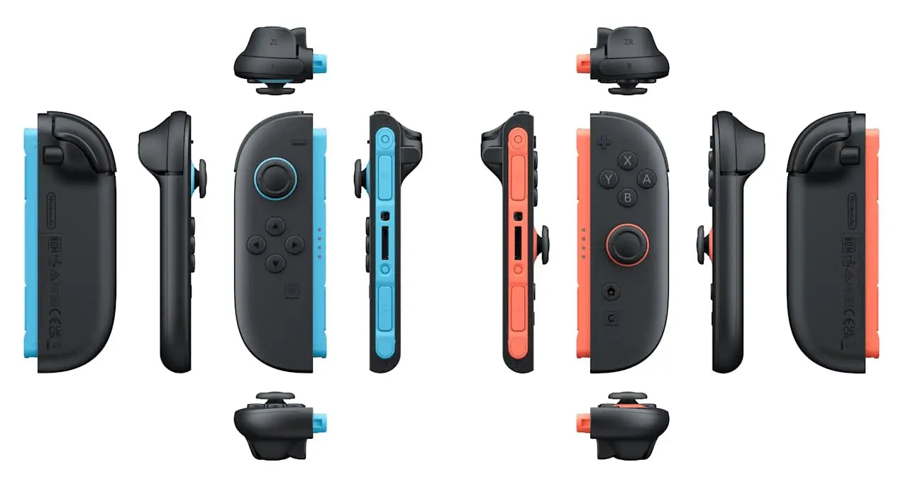 Nintendo switch 2 Joy-Con 2 Pair - Light Blue/Light Red Compatible with NS2 Hall Effect joystick Magnetic Connection Mouse Mode