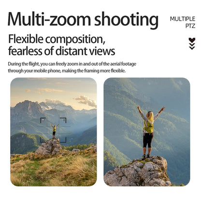 ZFR E55 Drone Mini Dual Camera 8K Aerial HD Profesional Helicopter GPS Positioning Avoidance Bushless Motor Drone UAV