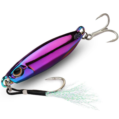 Metal Jig Fishing Lure 10g 20g 30g 40g Shore Casting Swimbait Spoon Spiner Laser LAKE Pesca Ocean Tackle Wobbler Artificial Bait