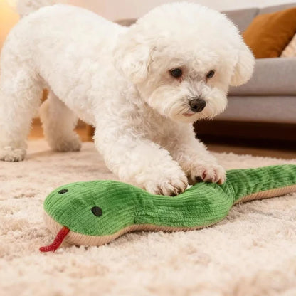 16.5 Inches Dog Toy Snake Interactive Toy Kitten Kick Toy Interactive Pet Toy for Indoor Cats Pet Supplies