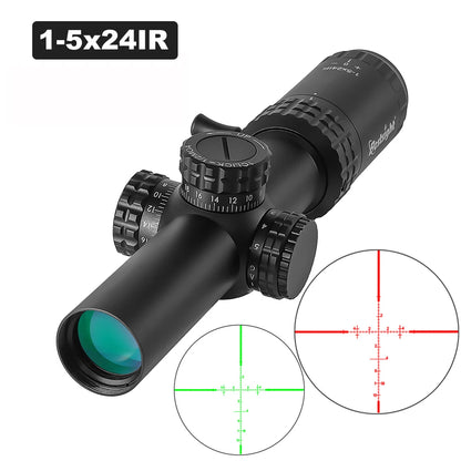 1-5x24 Taktiskt Kikarsikte med Belyst Riktmedel