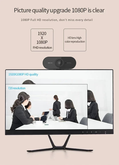 2026 Webcam 1080P Mini Camera 2K Full HD Webcam with Microphone 30fps USB Web Cam for Auto Focus PC Laptop Video Shooting Camera