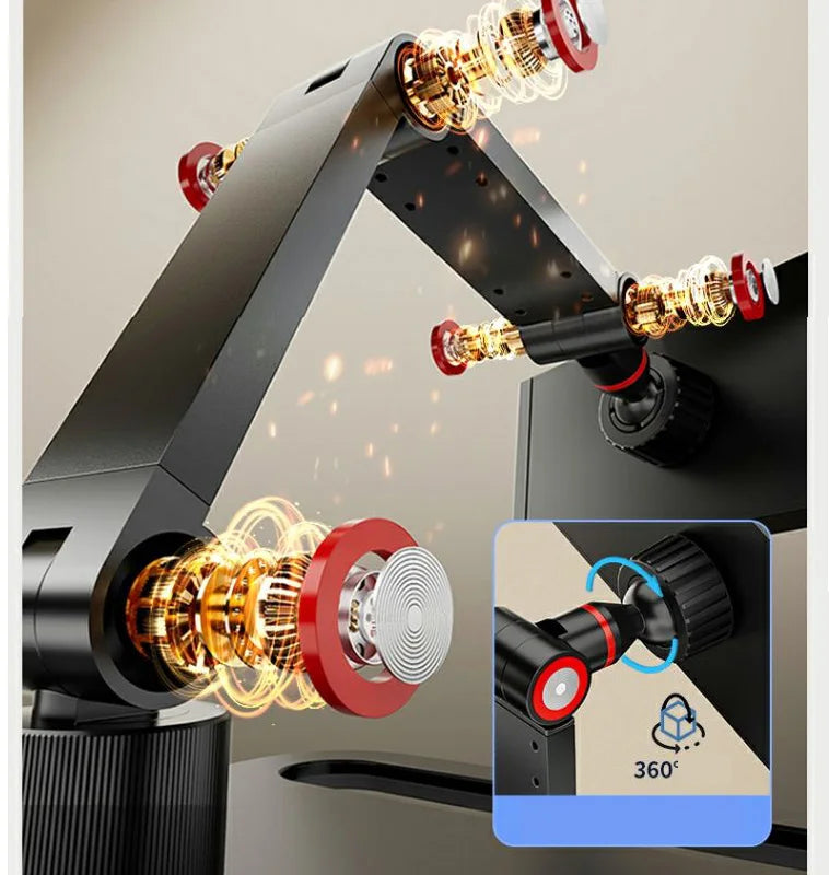 Portable Adjustable Monitor Screen Bracket Holder for 12-17.3 Inch No Drilling Laptop Gaming Expandable Desktop Clamp Stand