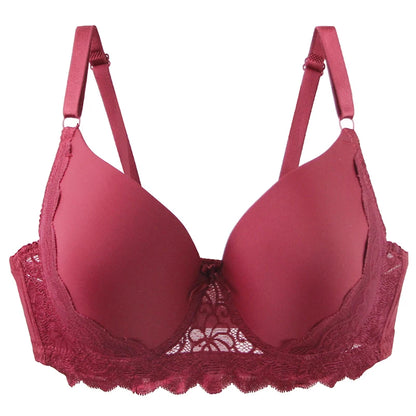 2025 New Sexy C D DD E Cup Bras For Women Breathable Red Khaki Pink Black White Skin Push Up Underwear Plus Size Lingerie