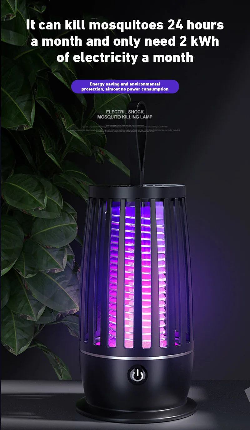 2026 USB Rechargeable Fly Trap Electric Mosquito Killer Lamp Mute Insect Repellent For Outdoor Indoor Anti Mosquito Zapper New