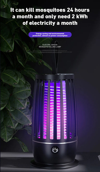 2026 USB Rechargeable Fly Trap Electric Mosquito Killer Lamp Mute Insect Repellent For Outdoor Indoor Anti Mosquito Zapper New