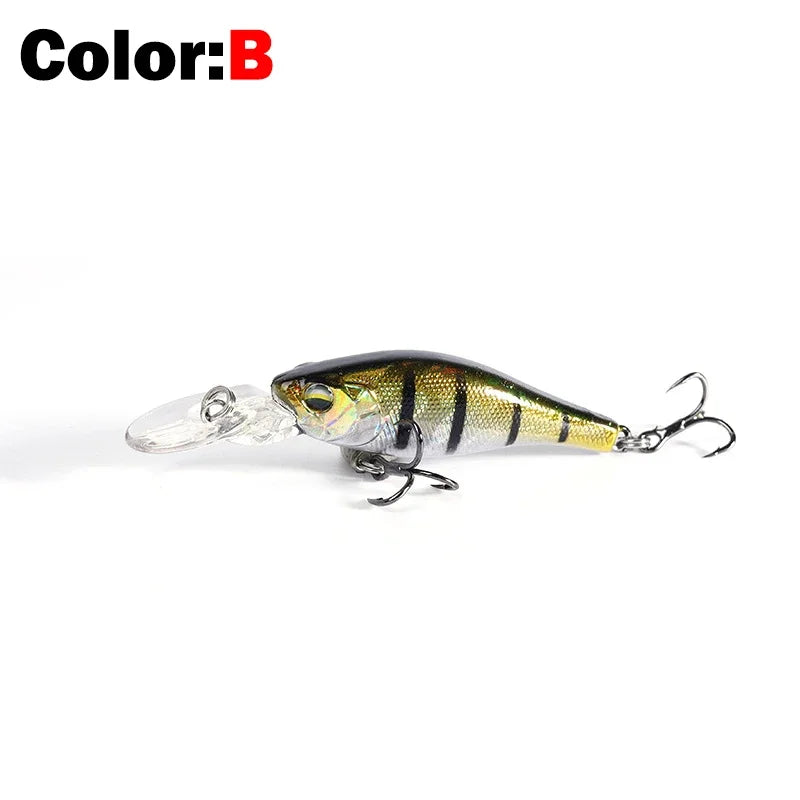 OUTKIT New 1Pcs Sinking Slowly Minnow Fishing Lure 5cm 3.9g Lifelike Swing Small Fish Deep Diving Hard Lures Japan Winter Baits