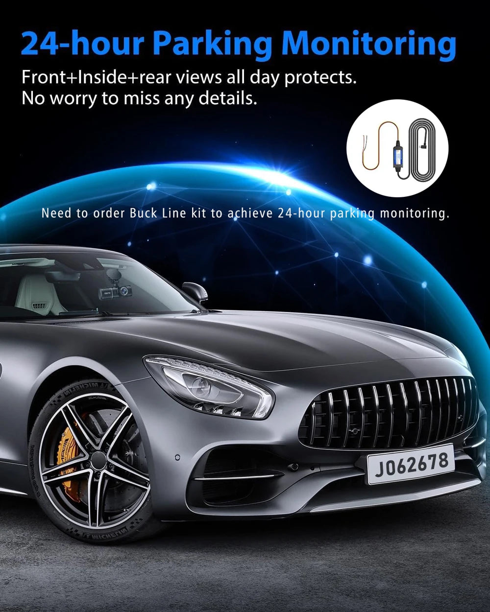 WIFI 3 Camera Dash Cam Cabin Car Dvr 1080P Interior Vehicle Three Way Channel Dvrs Recorder Video Registrator Dashcam Camcorder