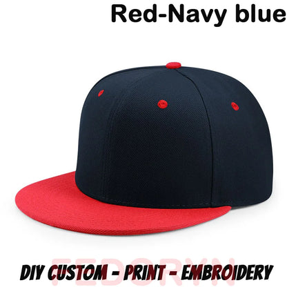 FEDORYN Snapback Keps Splice-Färger Hip Hop – 40 Färger Akryl/Polyester Justerbar Unisex Anpassad Brodyr Tryck Grossist Dropshipping