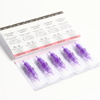 10Pcs/Lot Disposable Tattoo Cartridge Needles Pro Round Liner Disposable Sterilized Safety Tattoo Needle For Tattoo Machines