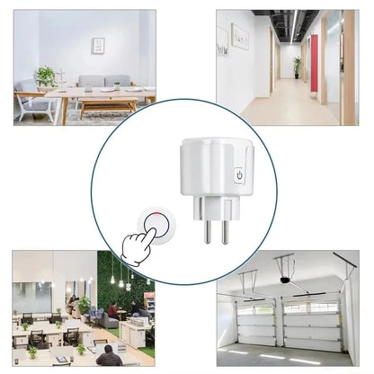 Trådlös RF 433MHz Fjärrstyrd Väggkontakt – 16A/3000W, 220V/110V, Smart Hemkontroll
