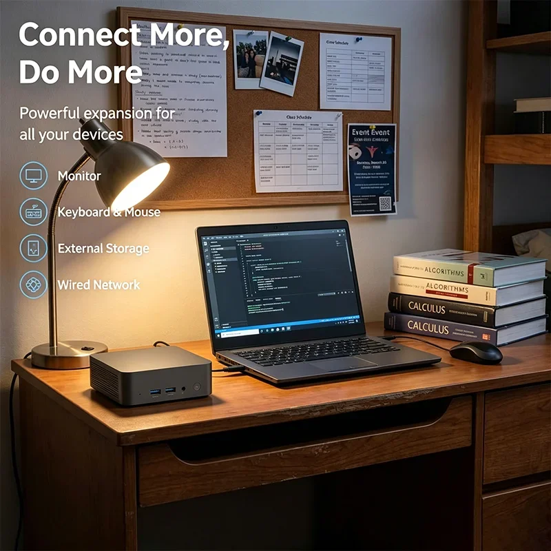 Intel Core i9 10980HK Ultra Compact Mini PC 16GB RAM 2TB M.2 SSD WiFi6 BT5.2 4K Display Gaming Office Workstation Pro
