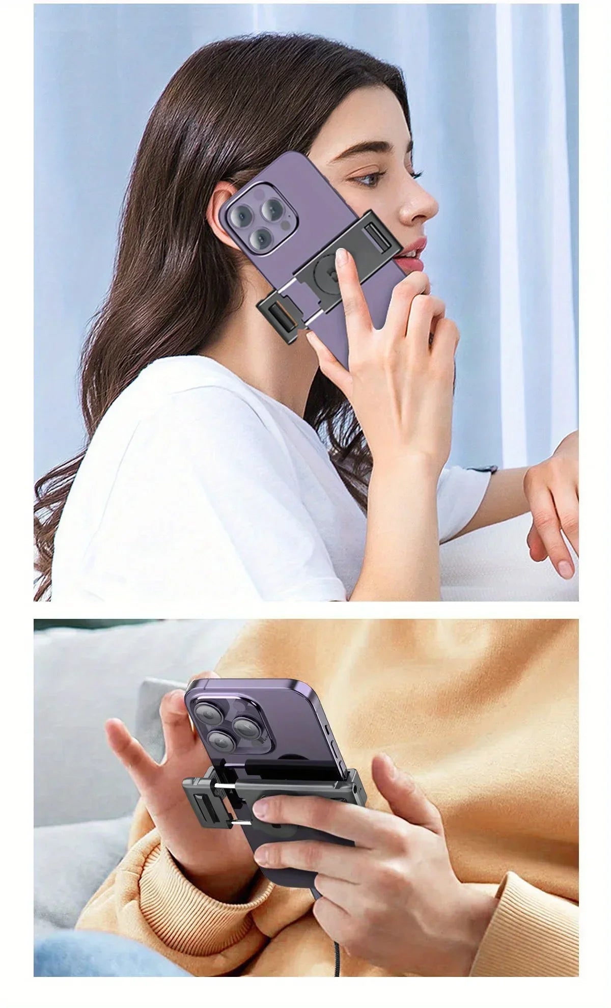 P02 360 ° Rotation Desktop Phone Stand Automatic Face Tracking for iPhone 16 15 Samsung S23 Xiaomi Handheld Gimbal Selfie Stick