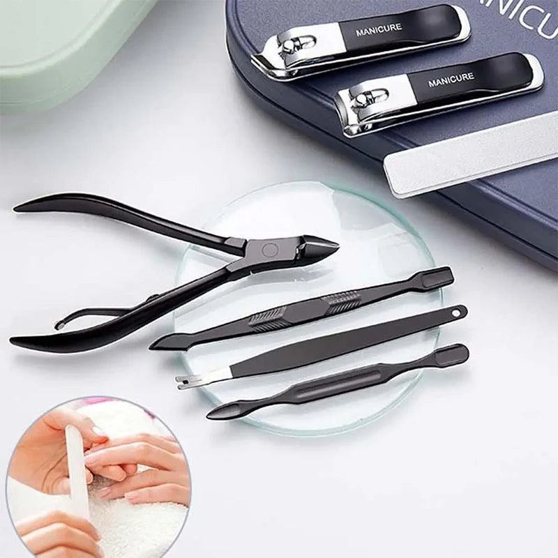 Professional Nail Kit 18 In 1 Manicure Set Nail Clipper Scissors Quality Stainless Steel Personal Care Manicure Complete Kit