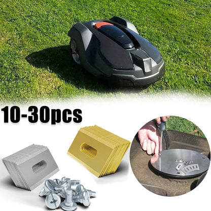 Reservblad i rostfritt stål för robotgräsklippare