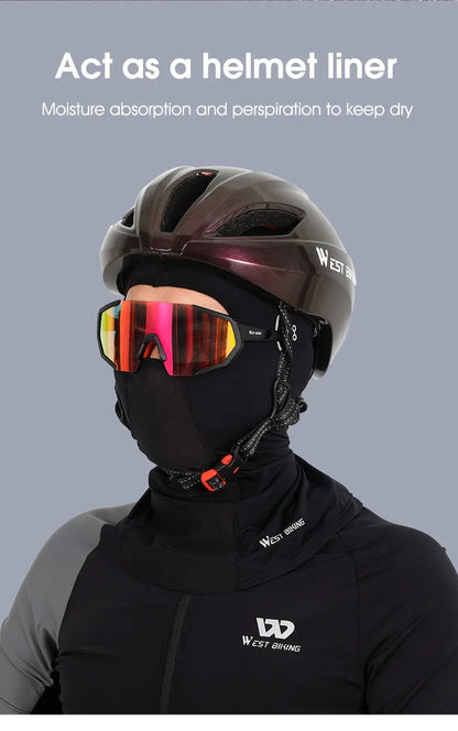 WEST BIKING Cool Men's Hat Summer Anti-UV Full Face Cover Motorcycle Balaclava Ice Silk Breathable Bike Helmet Mask Cycling Caps