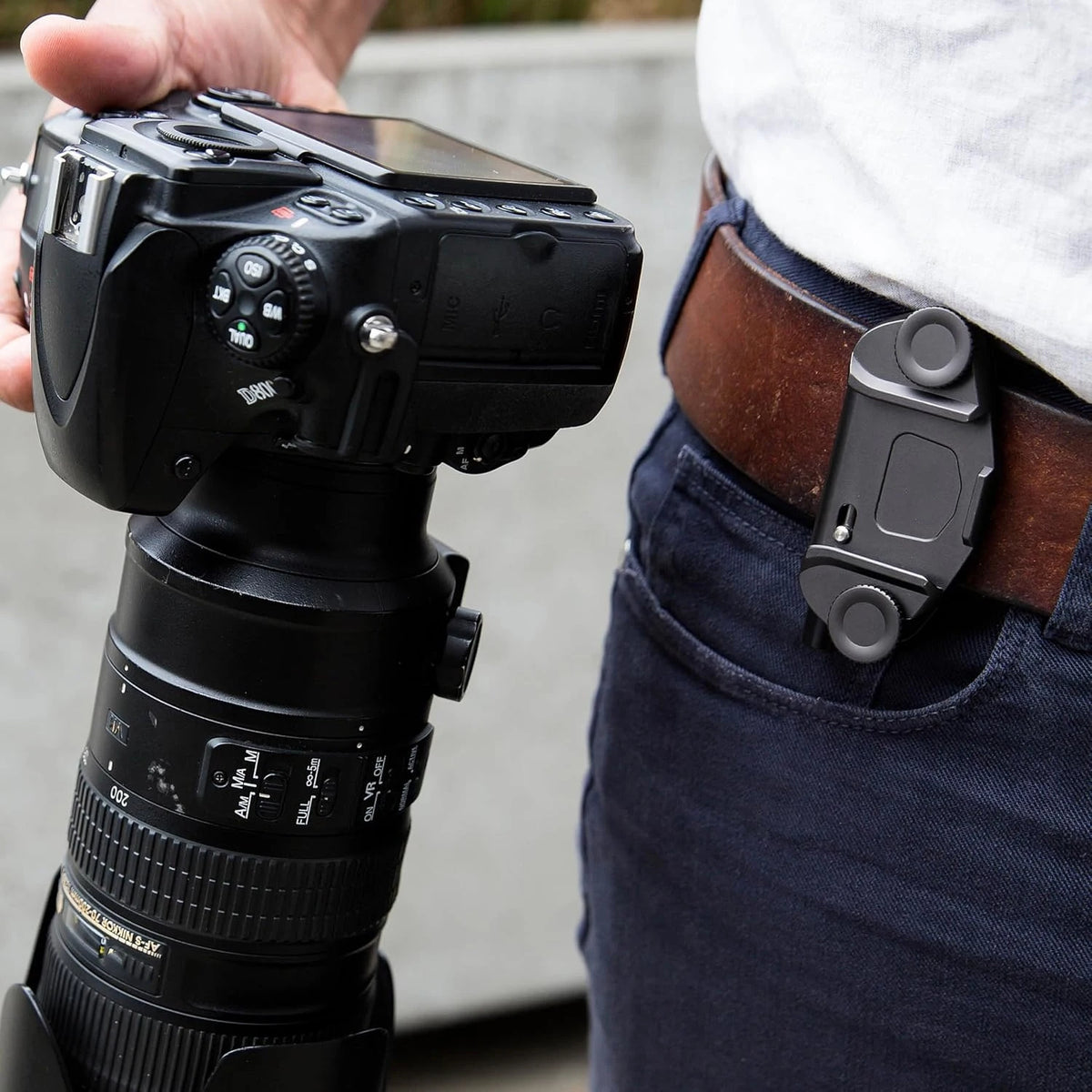 Kameraklämma med Snabbkoppling & Rem–fäste – Säker & Stabil Kamerahållare för DSLR & Kompaktkameror