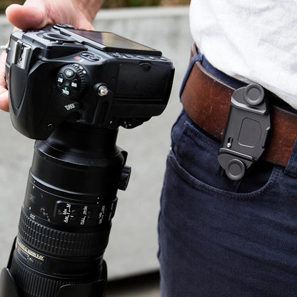 Kameraklämma med Snabbkoppling & Rem–fäste – Säker & Stabil Kamerahållare för DSLR & Kompaktkameror