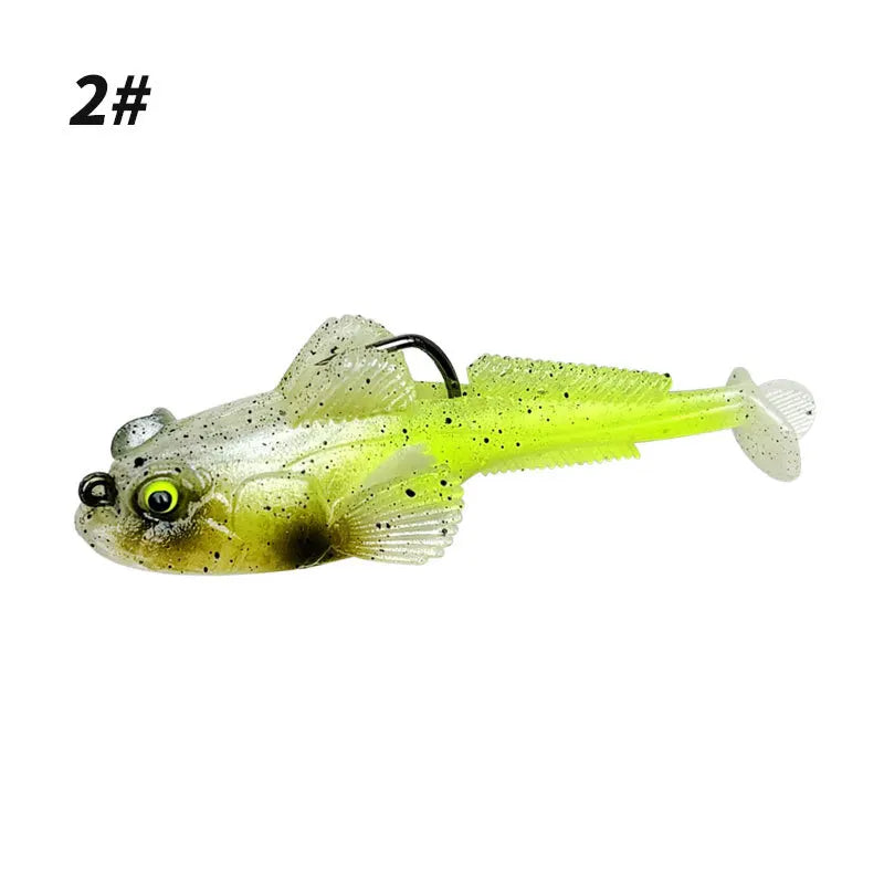 10g 13g 18g Goby Soft Lure T-tail Swim Bait Fishing Accessories Jump Fish Fishing Lures Pre Weighted Soft Lure