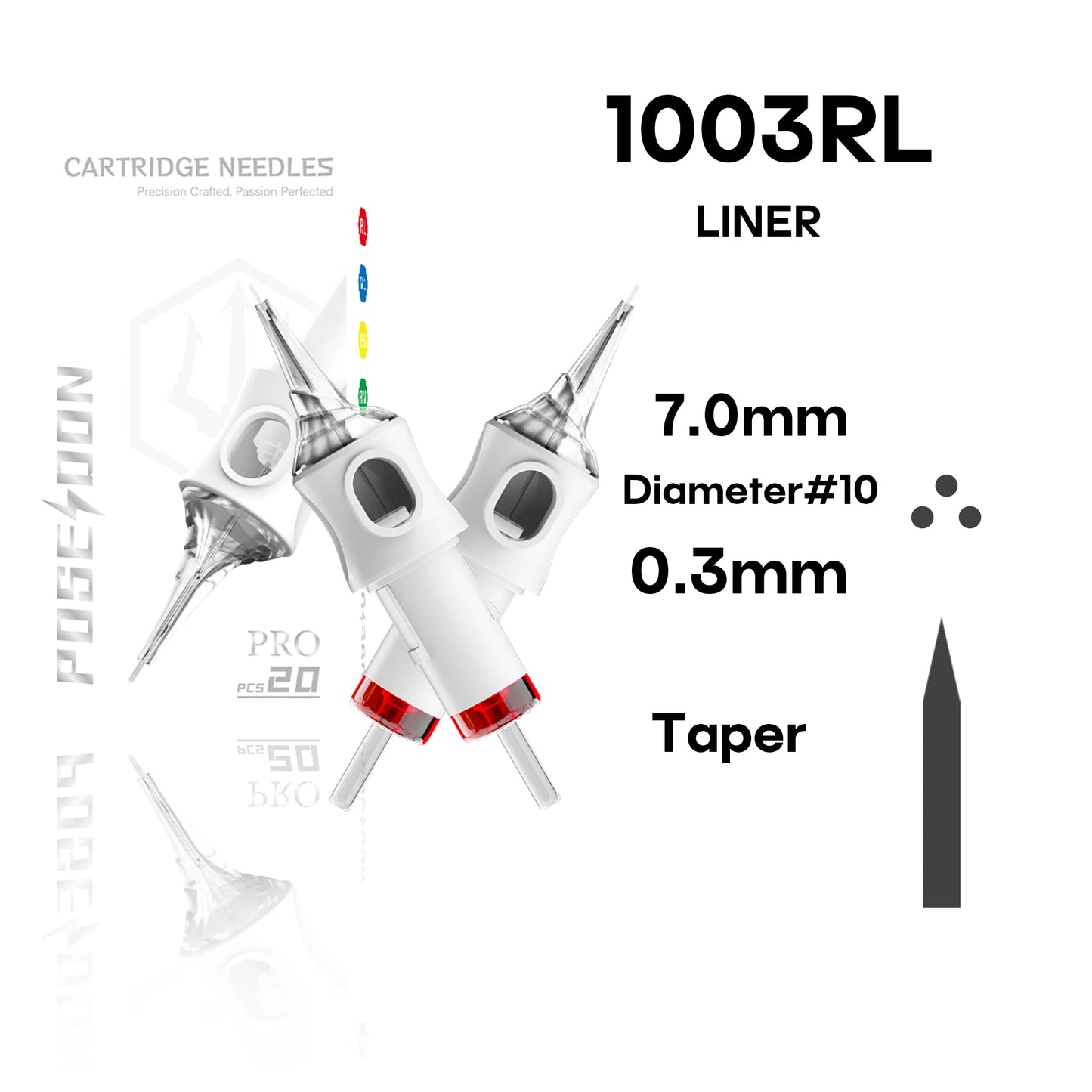 20Pcs POSEIDON V6 PRO MAX Tattoo Needles Disposable Safty Permanent Makeup Tattoo Cartridge Needles For Tattoo Machine