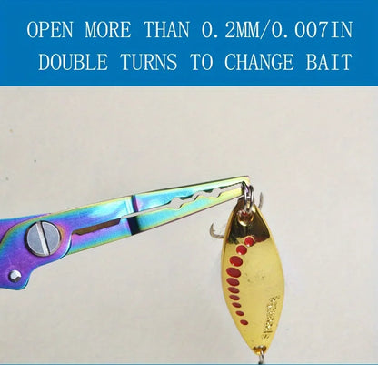 Stainless Steel Color Titanium Eagle Beak Fish Control Pliers for Hook and Hook Removal, Multifunctional Fishing Pliers