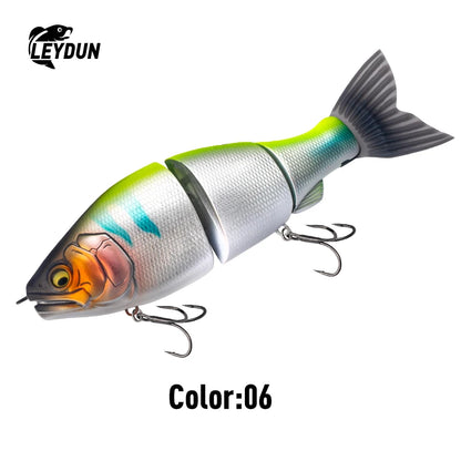 LEYDUN JOINTED CLAW SATCHET 184mm 2.5OZ Fishing Lures Joint Body Glide Swimbaits Floating Powerful S-Shaped Big Hard Baits Bass