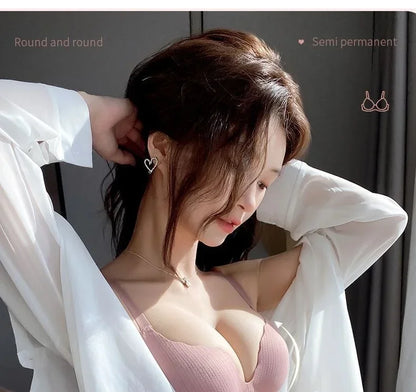 2026 New Push Up Bra for Small Chest  Ultra Thick 6CM Padded No Steel Ring Comfortable & Sexy Lift Lingerie for Flat Chest Women