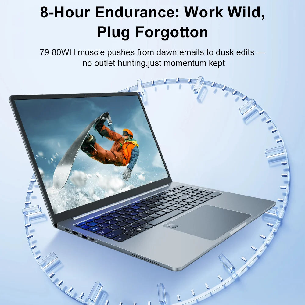 Ninkear Laptop 16 Inch 2.5K 120Hz Display, Intel Core Ultra 5 125H AI Laptop, 16GB DDR5 RAM 1TB SSD, WiFi 6 Bluetooth 5.2, Backlit Keyboard Fingerprint, Professional Laptop for Work Creation