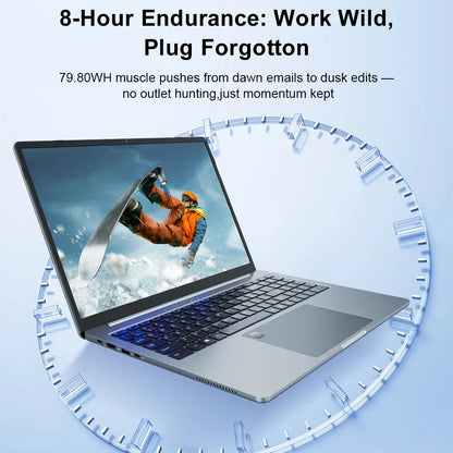 Ninkear Laptop 16 Inch 2.5K 120Hz Display, Intel Core Ultra 5 125H AI Laptop, 16GB DDR5 RAM 1TB SSD, WiFi 6 Bluetooth 5.2, Backlit Keyboard Fingerprint, Professional Laptop for Work Creation