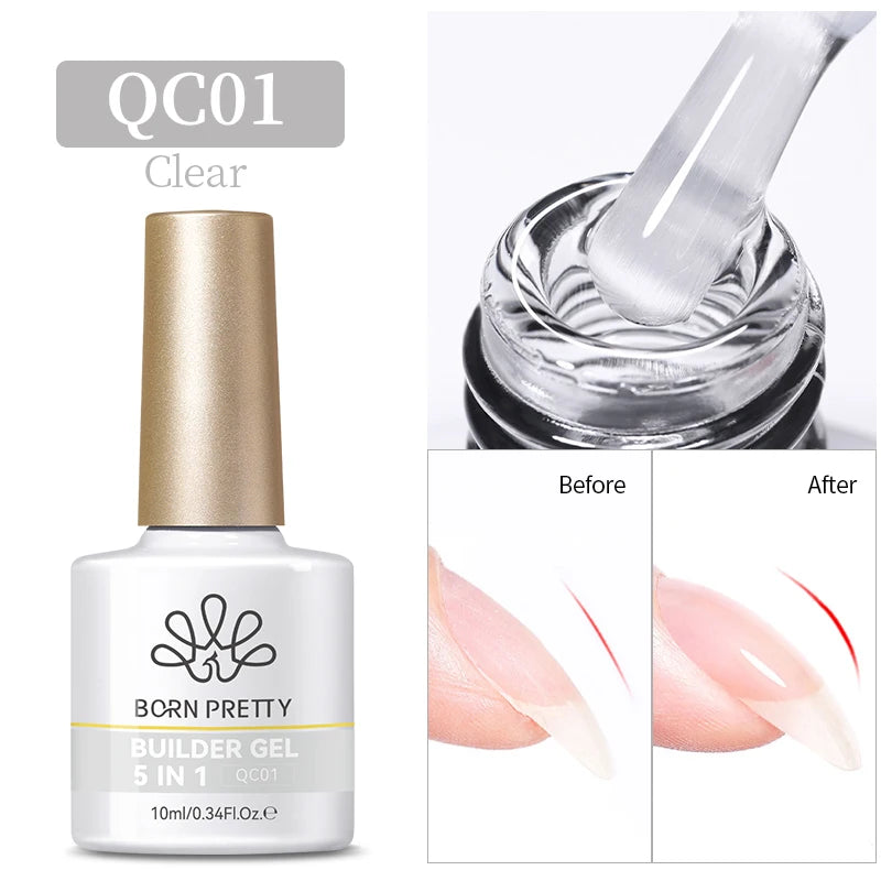 BORN PRETTY Super Top Coat and Base Gel Nail Polish for Gel Polish Semi-permanent Varnish Rubber Top Coat 10ml Nail Supplies