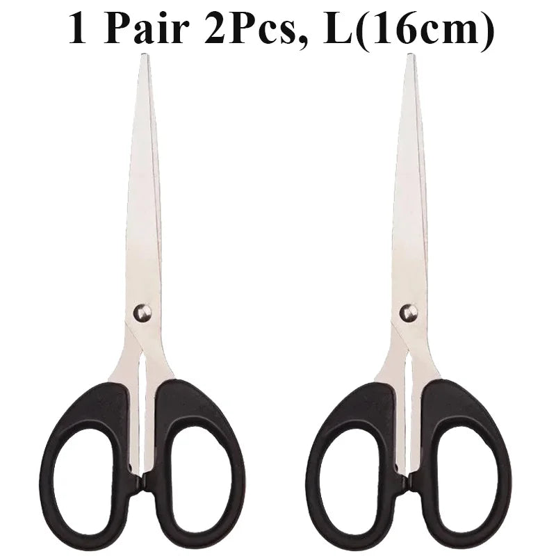 2/3Pcs New Office Scissors Student DIY Handcraft Paper Cutting Knife Home Art Stainless Steel Children's Scissors Office Supply