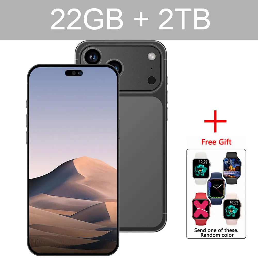 I18 Pro Max Mobile Phones Smartphone Android Smartphone 5G Cell phone 7.3 Inch 16 + 48MP AI Camera 7800mAh Global Version