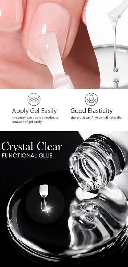 BORN PRETTY 1/2/4Pcs Base Gel Top Coat Clear Gel Nail Polish Kit Soak Off UV LED Functional Varnish Semi Permanent DIY Manicure